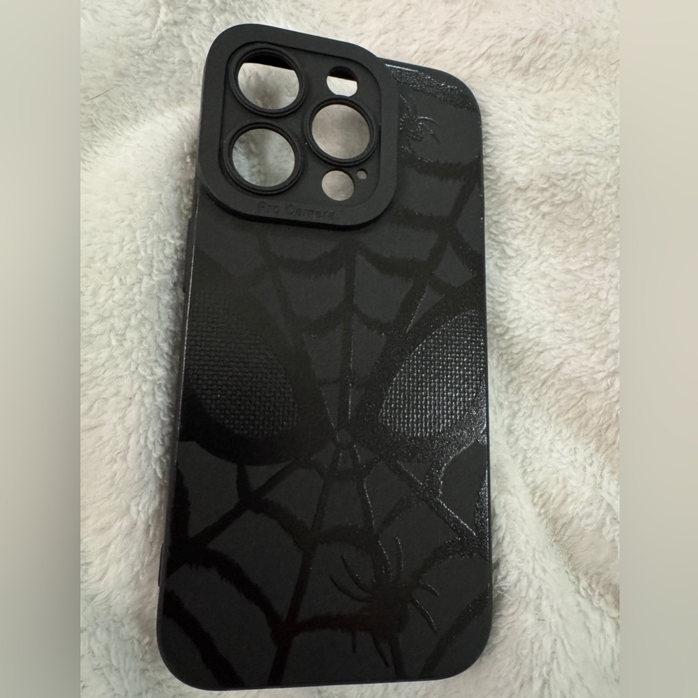 🟩  Black Spider-Man iPhone 15 Pro case - 🟩3 for $10🟩 SUMMER SALE